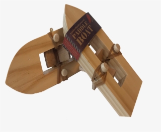 Wood Paddle Boat, Side Angle - Plywood #8102555