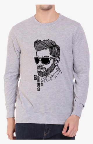 Grey Full Sleeves T Shirt #8102739