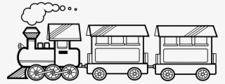 Big Image - Colouring Picture Of Train #8105499