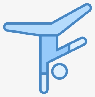 The Image Is Of A Person That Is Mid Cartwheel #8105534