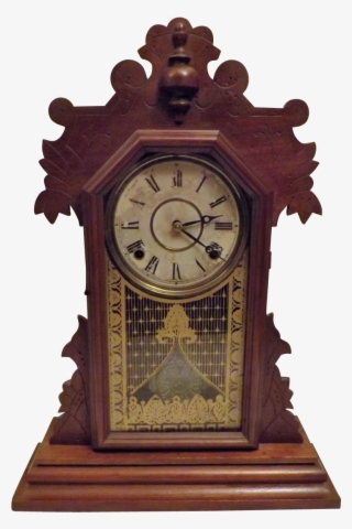 Antique 1881 Rare Gingerbread Kitchen Clock By The - Clock #8106386