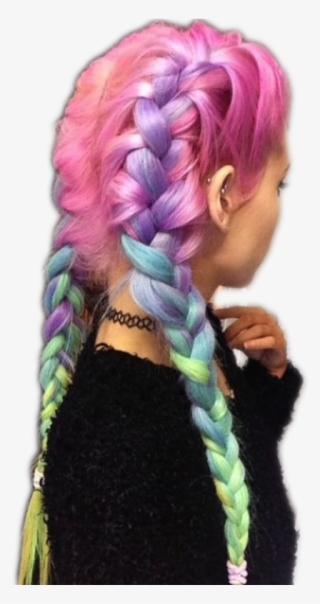 Pnk Pink Pink - Black To Rainbow Hair #8106512