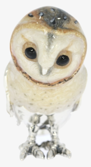Sterling Silver & Enamel Barn Owl By Saturno - Barn Owl #8106687