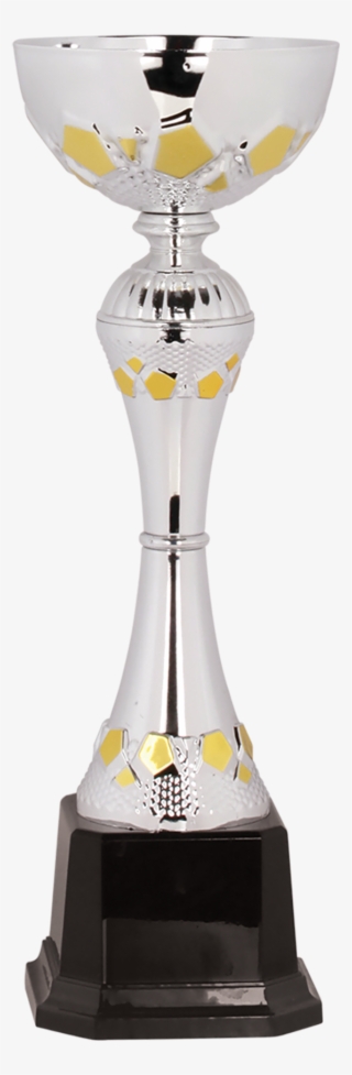 Silver & Gold Metal Cup Trophy - Trophy #8107081