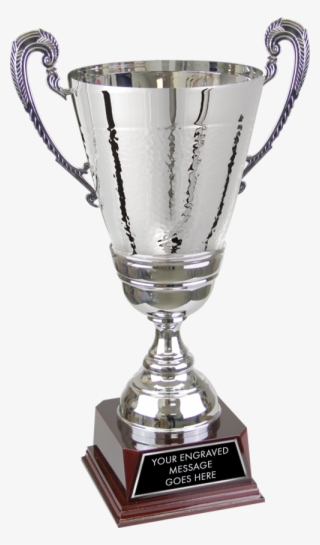 Metal Hammered Finish Silver Cup On Rosewood Piano - Trophy #8107100