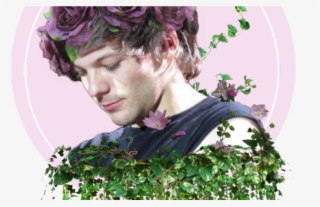 Flowercrown Louis Tumblr - Louis Tomlinson Art Transparent #8107284