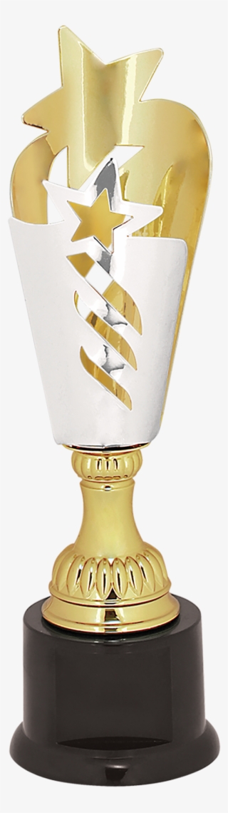 Silver & Gold Star Metal Cup Trophy - Trophy #8107497