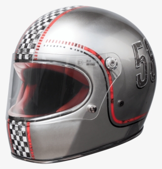 Full-face Helmet Vintage Premier Trophy Fl Chromed - Premier Helmets #8107737