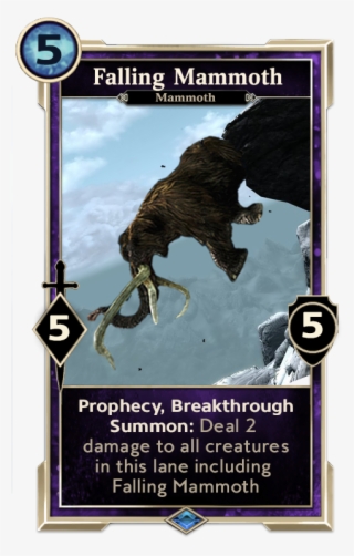 [custom Card] Falling Mammoth - Elder Scrolls Legends Hircine #8108055