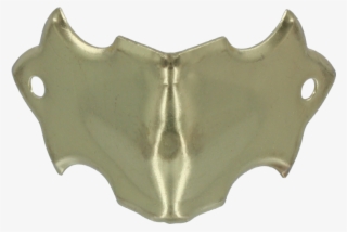 Brass Plated Trunk Knee Clamp With Scalloped Edges - Iron #8108440