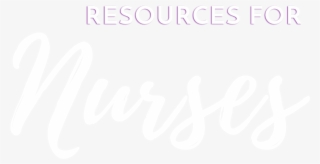 Resources For Nurses - Calligraphy #8109440