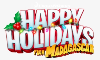Dreamworks Happy Holidays From Madagascar - Graphic Design #8110067