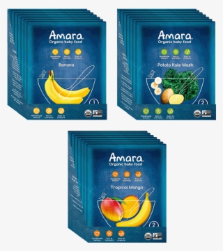 Variety Pack Introduction To Solids - Amara Baby Food #8110299