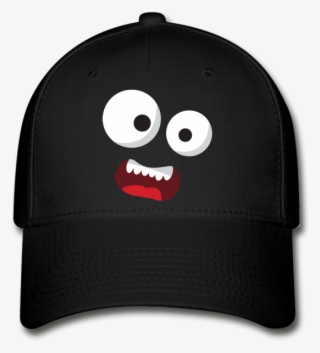 Baseball Cap - Monster Face - Black - Baseball Cap #8111028