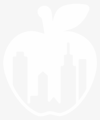 Apple With Building Silhouette Icon - Illustration #8111079
