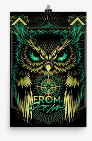 Image Of From The Oceans Illuminati Owl Wall Poster - Motif #8111986
