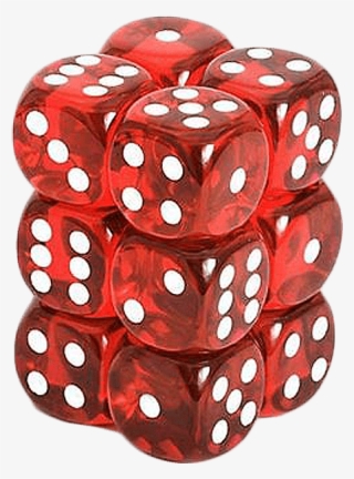 Chessex Dice Red Vortex White #8112031