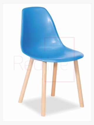 Silver Princess Chair With Solid Timber Legs And Blue - Chair #8112318