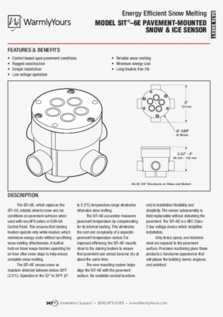 Energy Efficient Snow Melting Model Sit® 6e Pavement-mounted - Diagram #8113878