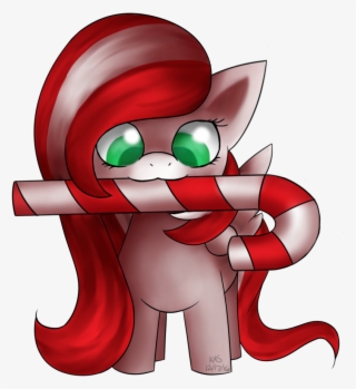 Artist Stardustlily Candy Cane Filly Artiststardustlily - Cartoon #8115590