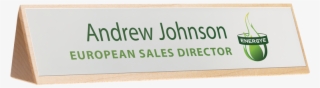 Wooden Base Desktop Nameplate - Signage #8115944