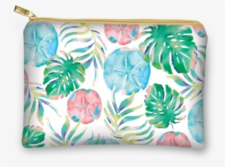 Sand Dollar Fronds Glam Bag - Coin Purse #8116140