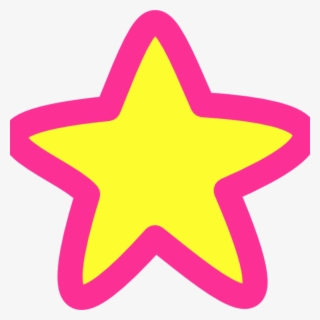Pink Stars Clipart Pink Yellow Star Clip Art At Clker - Animated Star #8116583