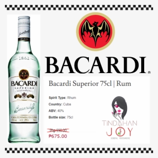 Bacardi Superior 750ml Main - Gt Sport Svg Logos #8117928