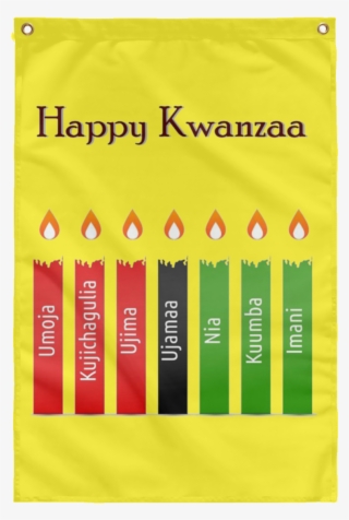 Happy Kwanzaa 7 Principles Wall Flag - Happy Kwanzaa Principles #8118731