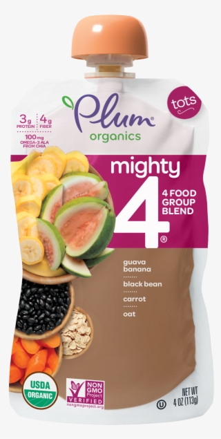 Guava, Banana, Black Bean, Carrot, Oat - Plum Organics #8119085