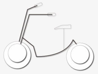 Minimalist Black White Bicycle Decorative Pattern Png - Line Art #8120914