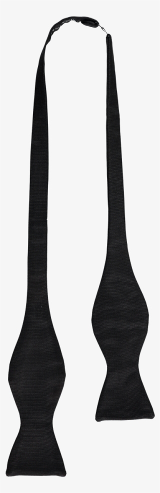 Menswear Bow Tie Self Tie Black Grosgrain Butterfly - Monochrome #8121004
