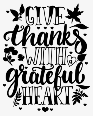 Give Thanks With A Grateful Heart Digital Dxf - Give Thanks With A Grateful Heart Thanksgiving #8121984