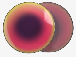 Positive Red Iridium Polarized Puck Image - Circle #8121986