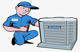 Air Conditioner Clipart Repairman - A C Repair #8122292