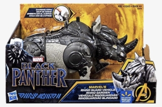 Marvel Black Panther Hasbro Deluxe Rhino Guard Vehicle - Black Panther Rhino Toy #8122453
