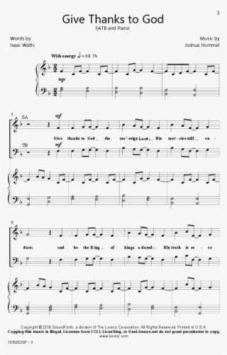 Give Thanks To God Thumbnail Give Thanks To God Thumbnail - Spiderman Theme Viola Sheet Music #8122492