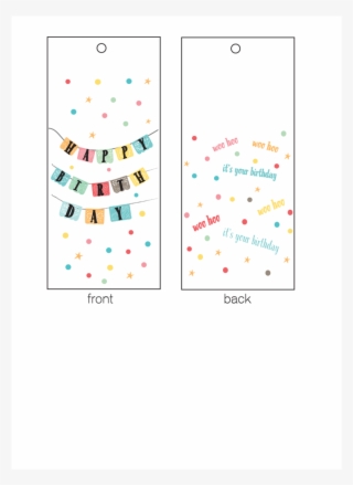 Woo Hoo Birthday Gift Tags #8124651