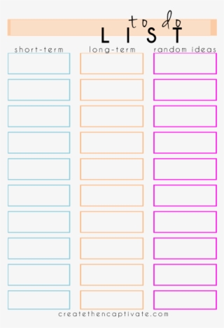 Free To Do List Printable - Document #8125147