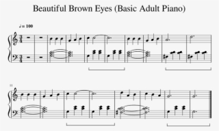 Beautiful Brown Eyes - Dragon Soul Piano Sheet Music #8125703