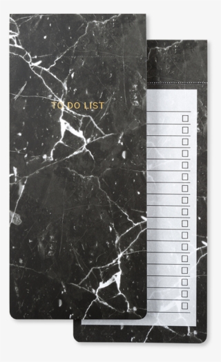 Go Stationery Marbleous Black To Do List - Black Marble #8126035
