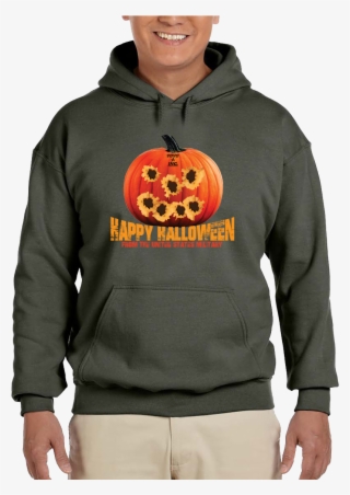 Tactical Halloween Pumpkin Bullet Hole Carving Pullover - Srt Hellcat T Sweater #8127417