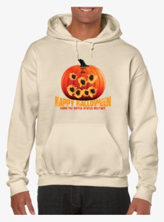Tactical Halloween Pumpkin Bullet Hole Carving Pullover - Gildan Heavy Blend Hoodie Light Pink #8128020
