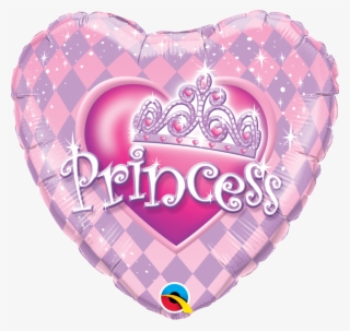 Heart-shaped Princess Tiara Balloon - Balloons For Princess #8128212