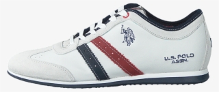 Polo Assn Men Big Promotion Rubber Denzel White Trainers - Tennis Shoe #8129627