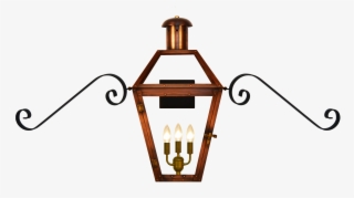 Georgetown With Classic Mustache Bracket - Outdoor Lantern With Mustache Bracket #8129628