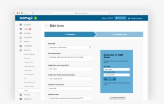Grow Your Contacts Lists With Subscribe Forms - Textmagic Keyword Add #8130387