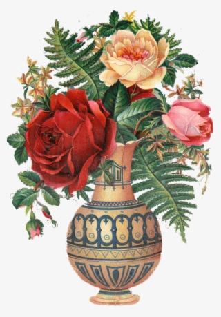 Roses In Vase - Garden Roses #8130591