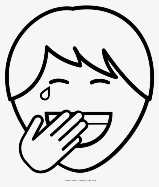 Laughing Boy Coloring Page - Line Art #8130740