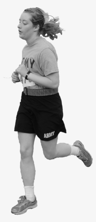 Girl Running Girl Runningbw - Long-distance Running #8131153